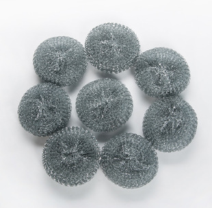 地球大品牌22年工厂不易生锈一根丝8个镀锌/网袋钢丝球清洁球订做