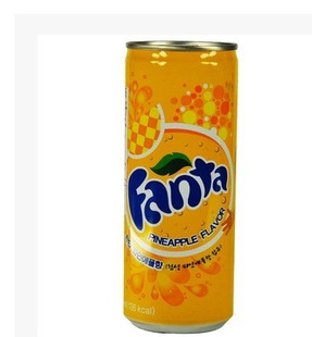 韩国进口 可口可乐 芬达汽水饮料 菠萝味饮料