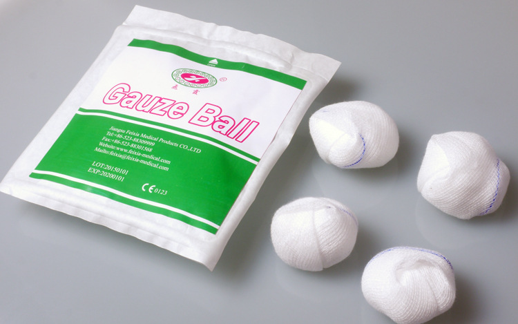 全棉 医用纱布球 脱脂棉纱布球 医用辅料 耗材 急救包配件