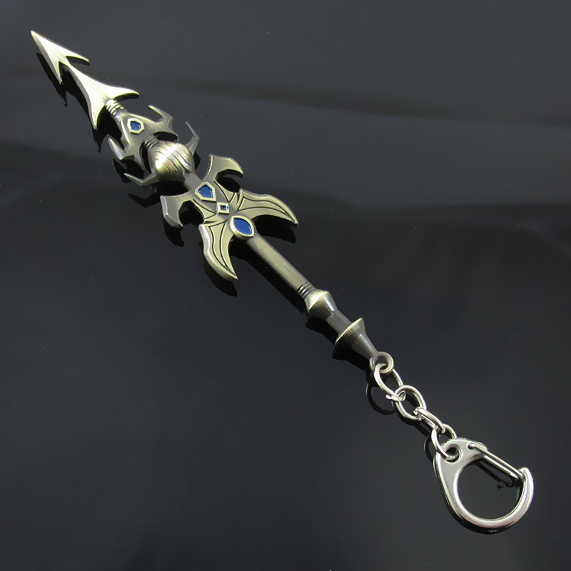 英雄联盟lol 游戏周边 皇子长枪武器钥匙扣挂件 厂家批发
