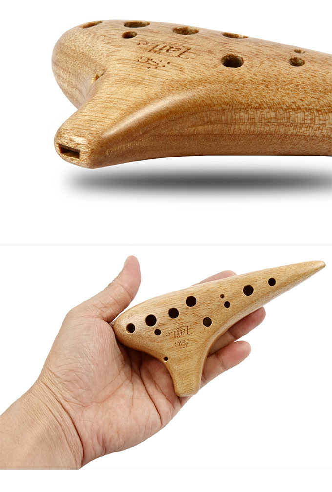 太乐陶笛 12孔高音g调专业愧木 木陶笛 演奏级 耐用型