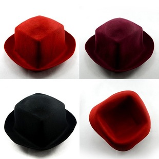 新款上市 欧美爆款纯羊毛帽子 正方形造型羊毛帽 批发 wh200