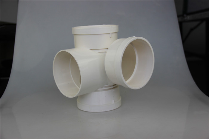 优质 粘性消音立体四通 pvc消音管件 消音四通110*110 批发销售