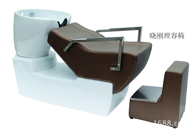 晓刚发廊洗头床 躺洗床 冲头床 玻璃钢深盆子床818型号 厂家直销