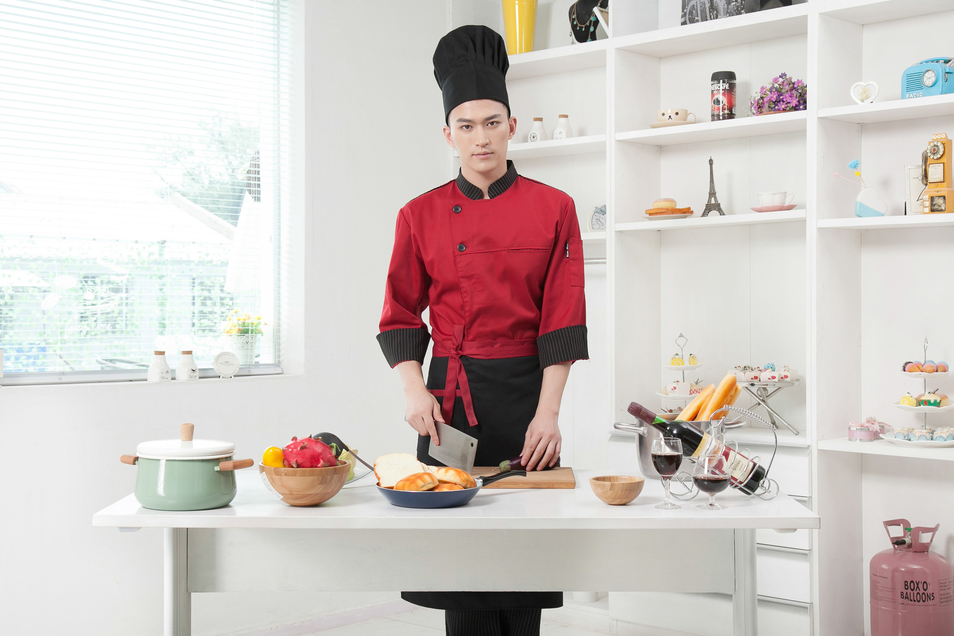 长袖工作服_酒店饭店厨师服 后厨工作服 秋冬款长袖 批发定做 - 阿里