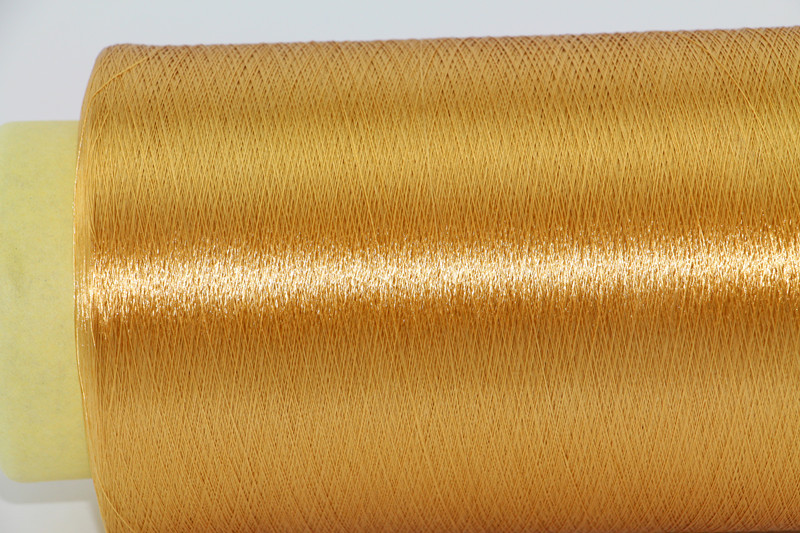 [厂家直销]锦纶有捻光丝 fdy 140d 尼龙有光丝 220捻度 金色特价