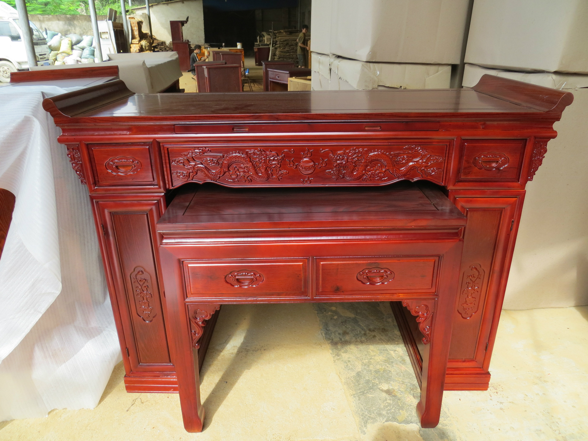 宗汉桌 明式供桌 家用神楼 佛龛 供桌 案桌 实木神台