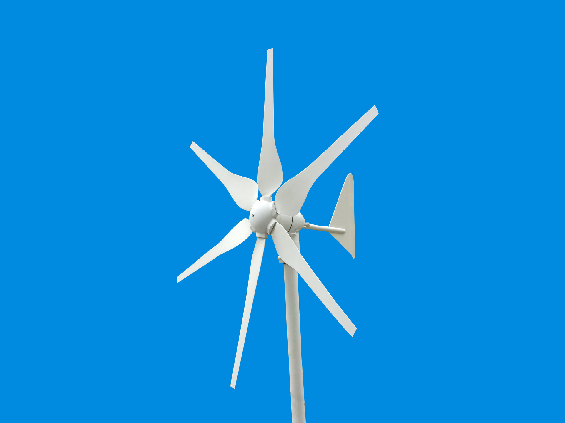 厂家供应300w家用小型风力发电机 6叶片高效率 碳纤维叶片耐腐蚀