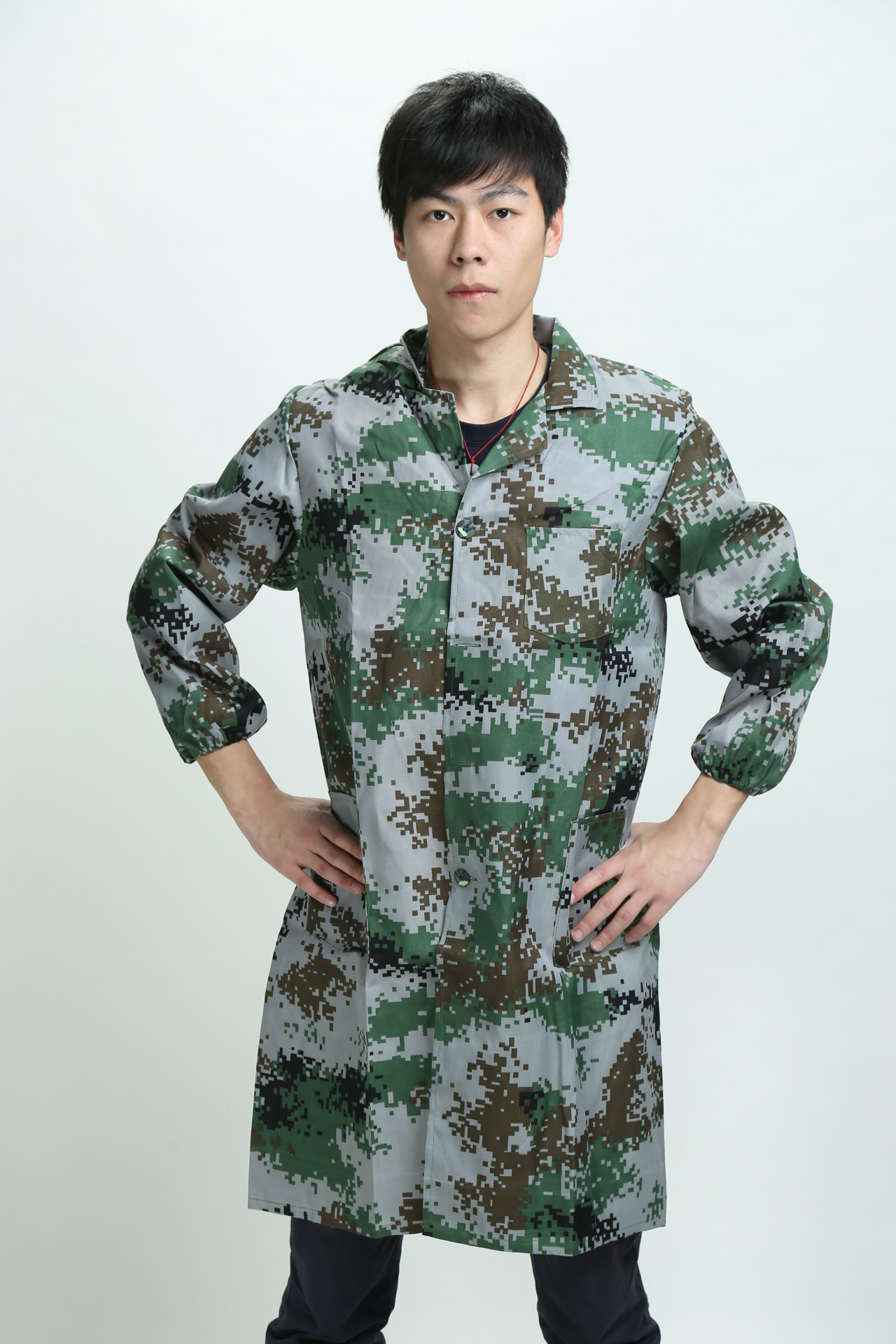 厂家生产 新式陆军大褂 劳保工作服 仓库服大褂