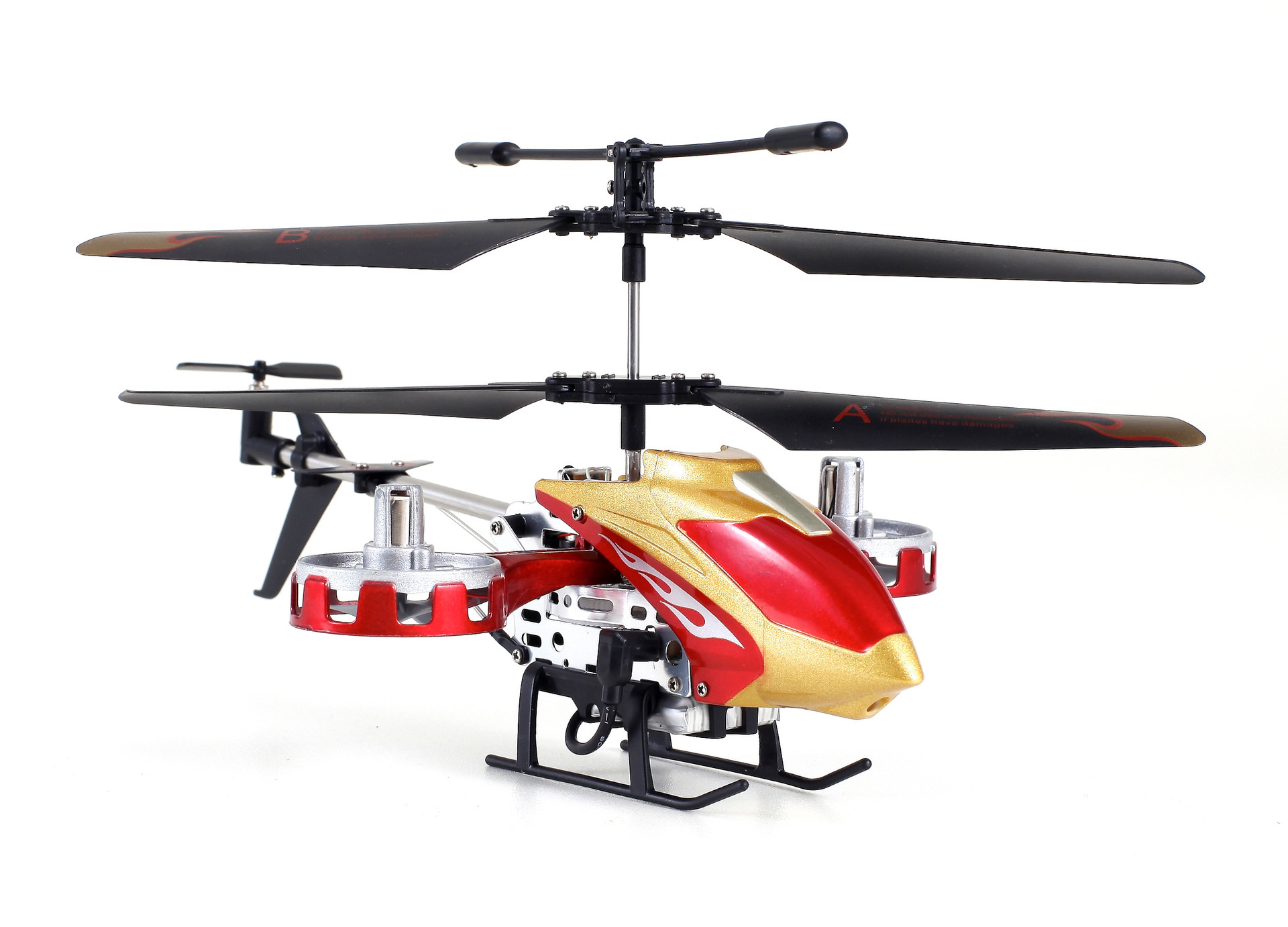 4CH RC Helicopter Micro Toy Aircraft Remote Control Distance About 10m ...