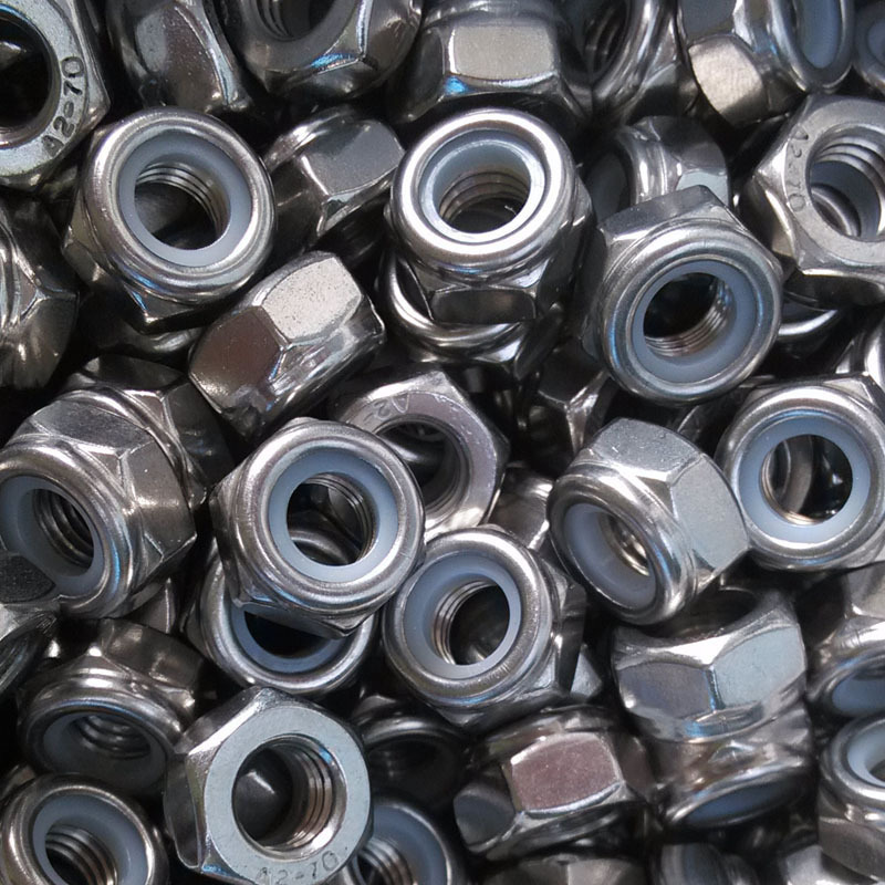 价格实惠全新m4防松螺母a级不锈钢 a2-70钝化现货din985锁紧螺母