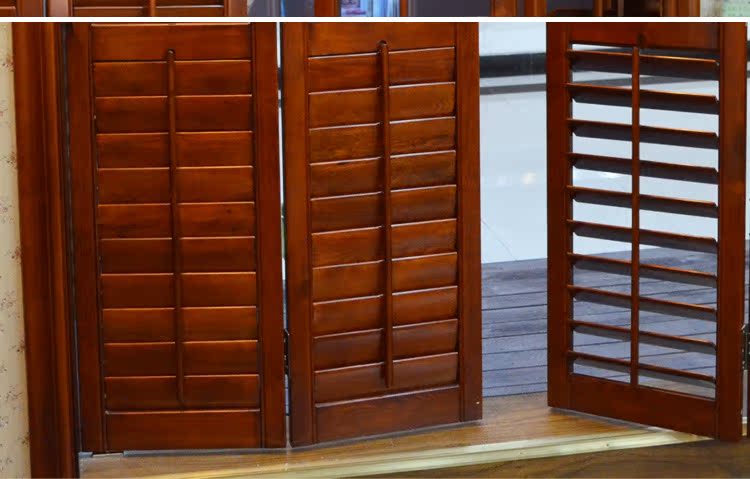 上海厂家批发 百叶折叠门 实木百叶门现代简约 木门 实木套装门.