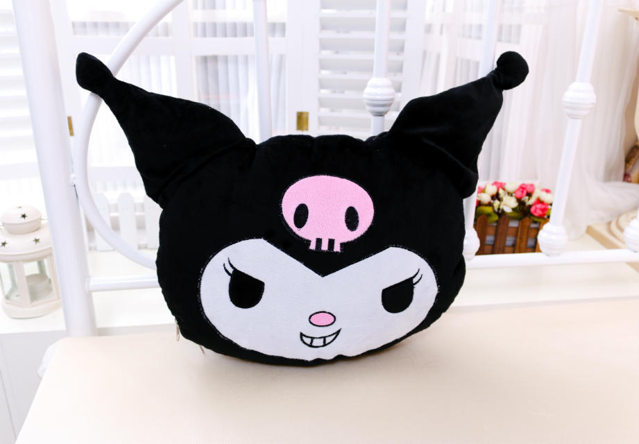 特价 黑色小恶魔抱枕被空调靠垫被 纯棉午休被生日礼物送人