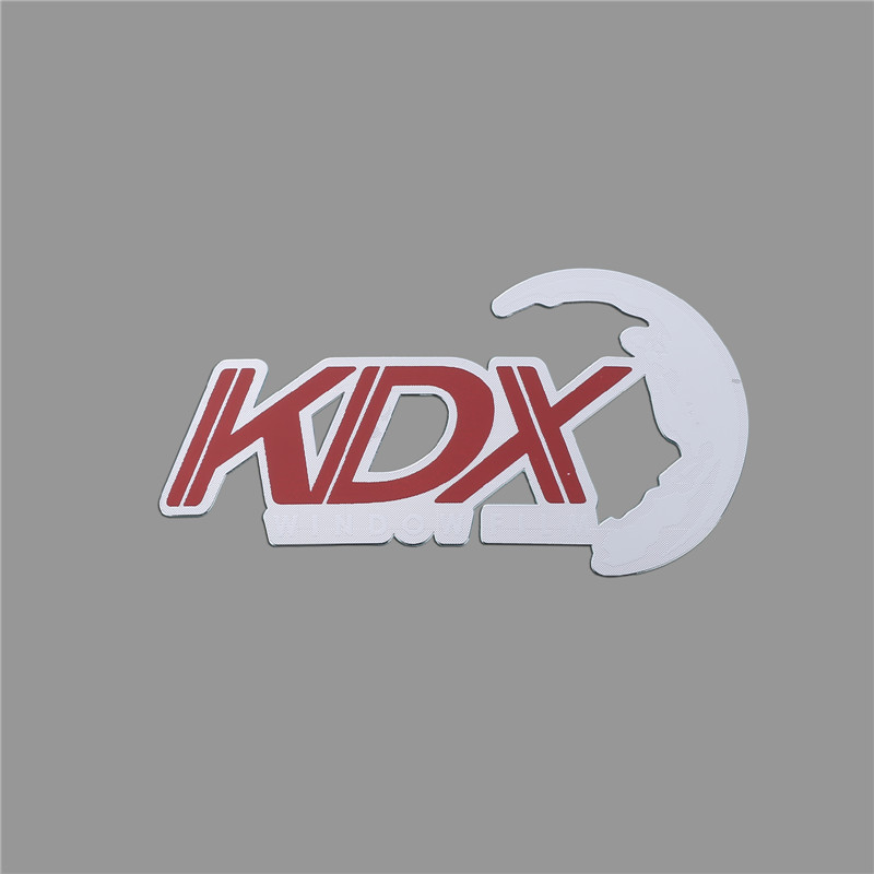 长鸿chdznb-电铸镍薄标丝印logo汽车防爆膜标牌