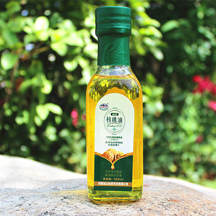 核桃油食用油补充dha婴儿孕妇宝宝补脑植物油有机产品瓶装160ml
