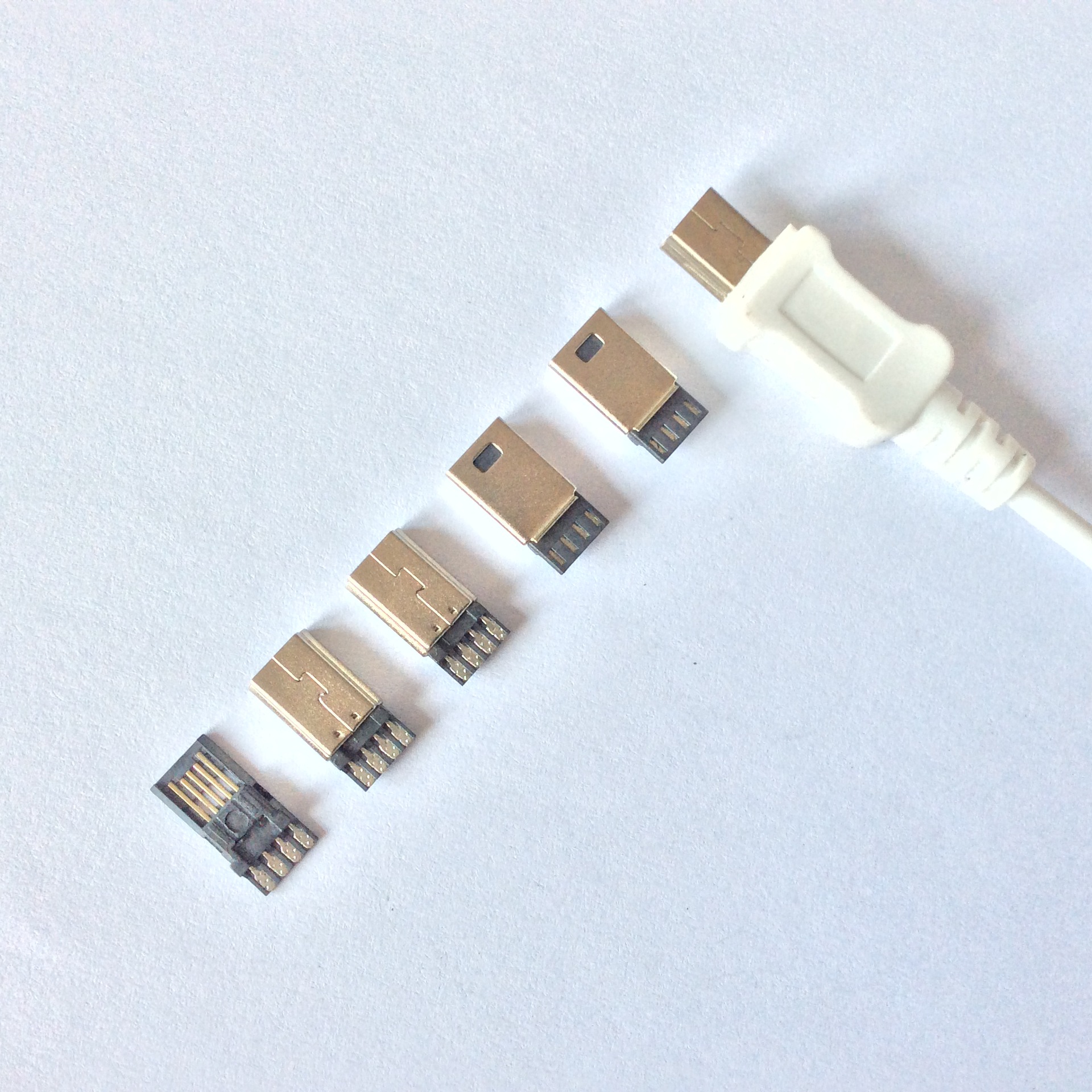 厂家直销mini usb公头mini usb 5pin公头mini 5pin公头超薄单排焊