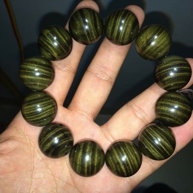 阴沉木水波纹手串 极品阴沉木水波纹手串 四川阴沉木水波纹手串