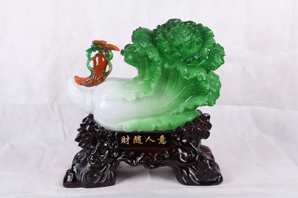 仿玉树脂工艺品批发 如意平安富贵平安仿花瓶摆件家居饰品291c