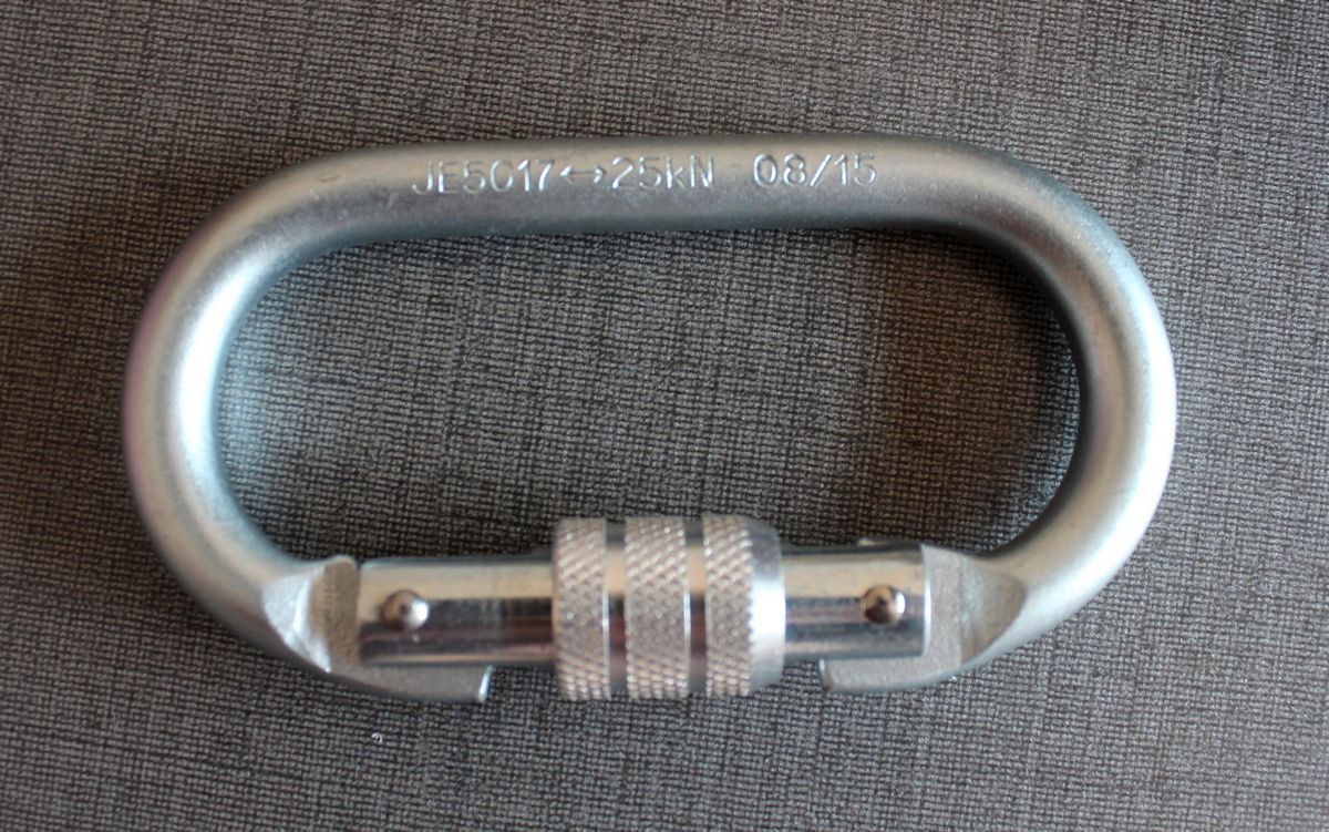 批量定制 o型攀岩主锁 25kn 超强钢锁 工程连接锁 破断拉力2500kg