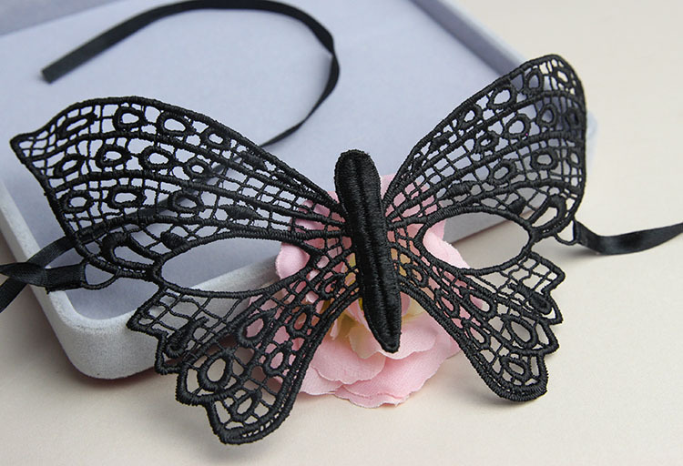 mj13-2 蕾丝大蝴蝶面具 化妆舞会情趣眼罩万圣节派对舞会面罩定型