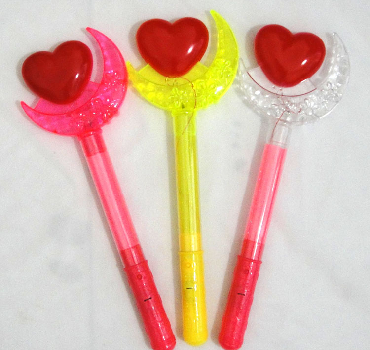 七彩星月棒 发光闪光仙女魔法棒儿童 小孩玩具批发 地摊热卖货源