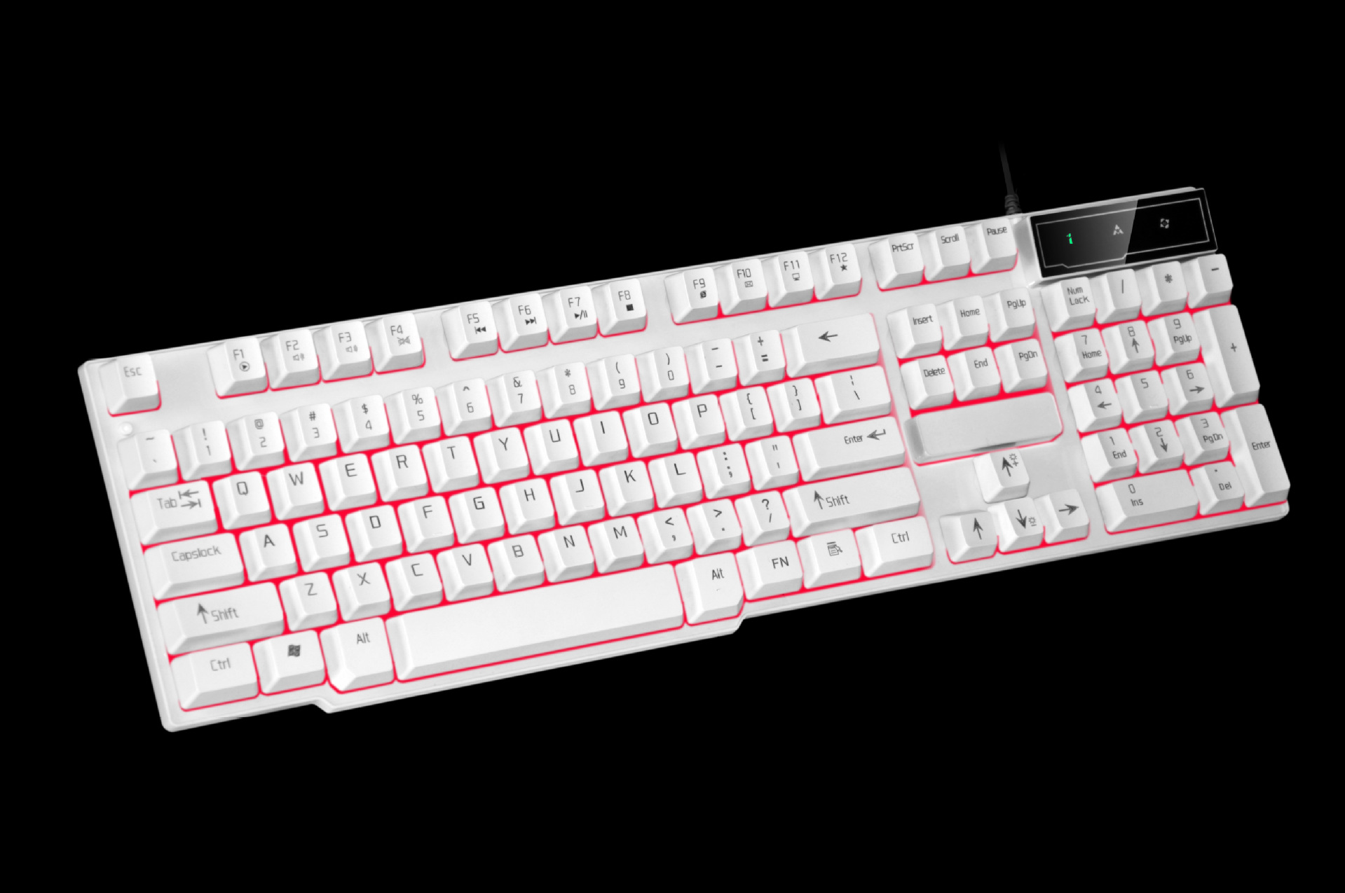 猛豹mk790悬浮机械手感背光键盘电脑usb有线发光游戏键盘lol cf