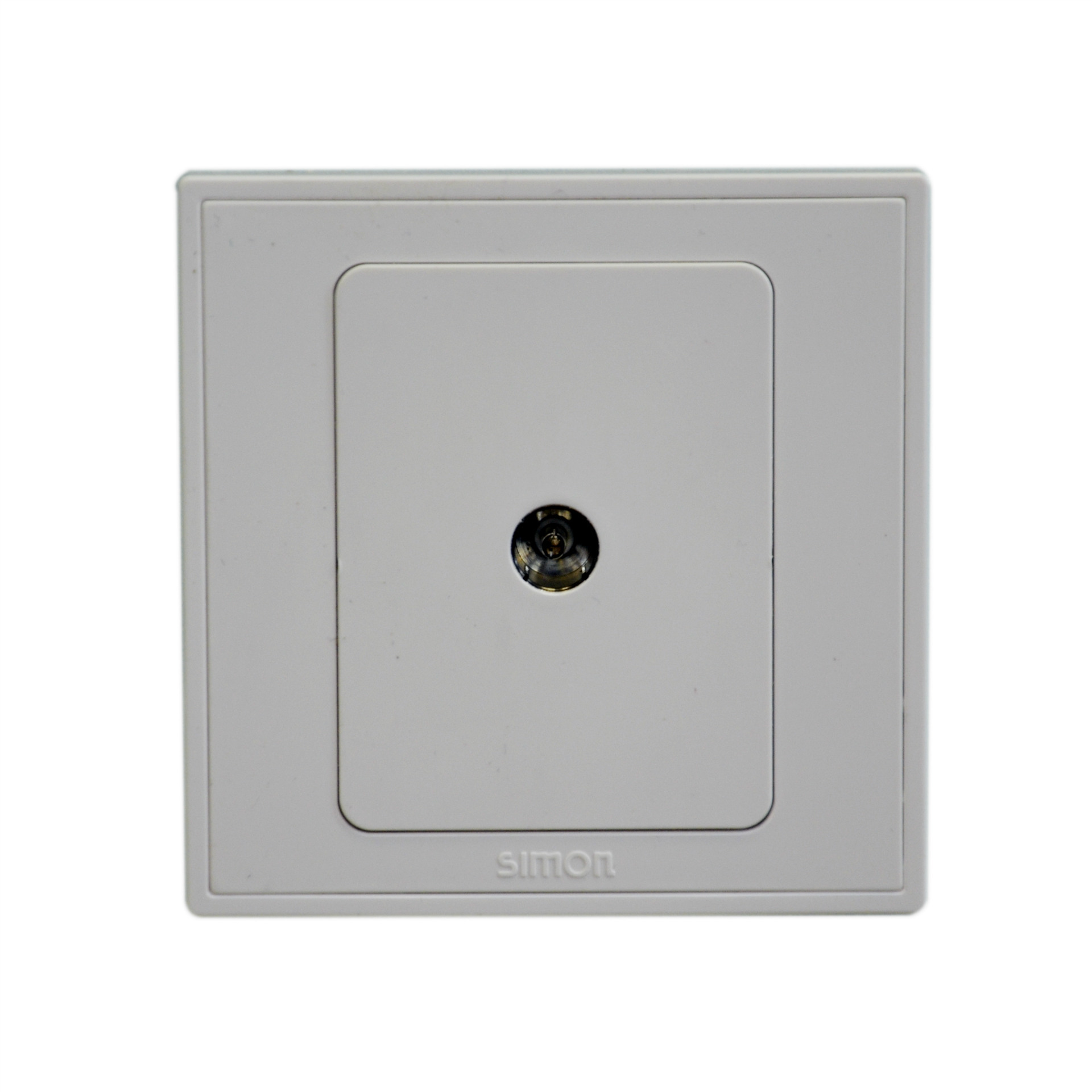 山东济南西蒙c5系列 雅白色电视接口插座 电视闭路插座 德国拜耳阻燃