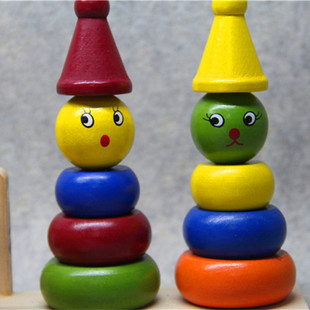 培养婴幼儿逻辑早教中心多功能小丑平衡木制益智玩具厂家直销