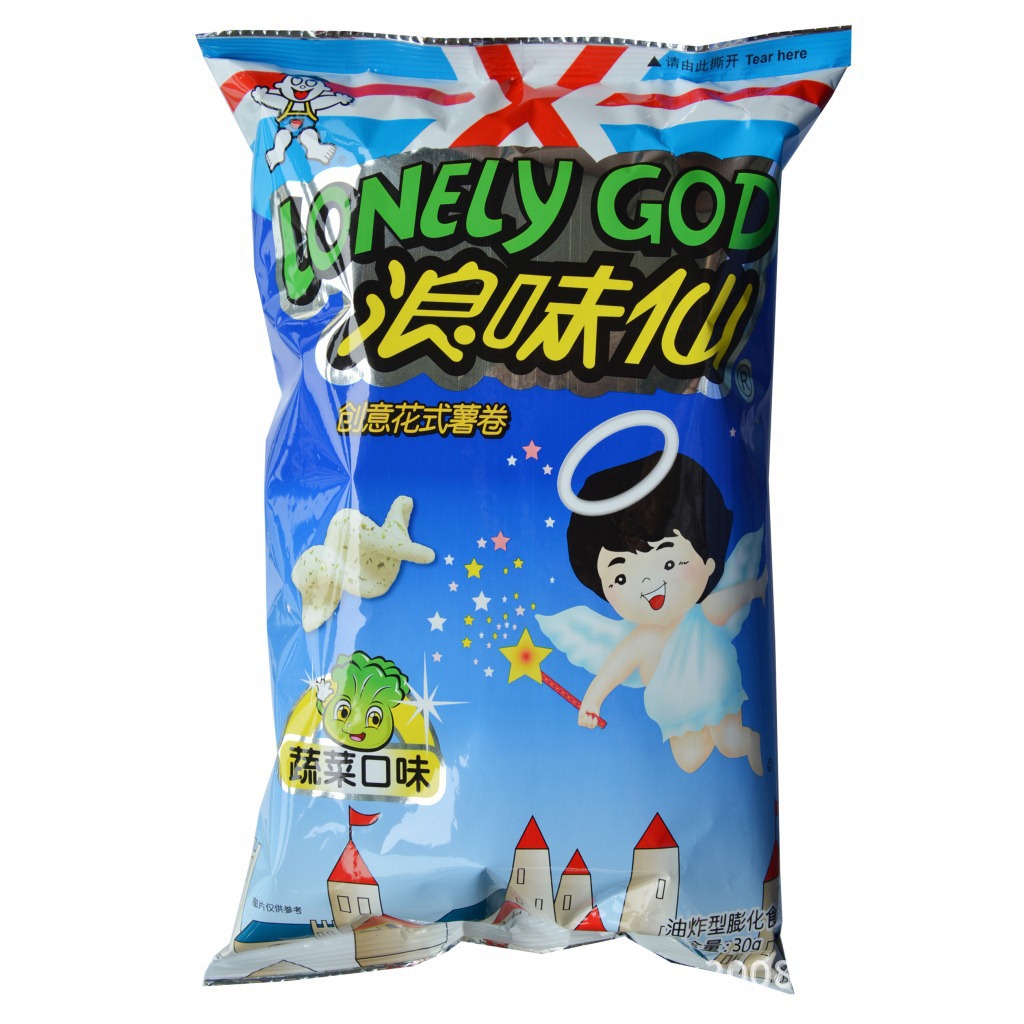 热销休闲食品 旺旺浪味仙蔬菜味30g 旺旺浪味仙蔬菜味70g