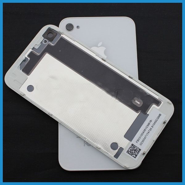 苹果iphone4s电池后盖 iphone4s钢化玻璃后盖 黑白