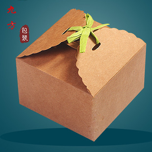 复古迷你牛皮纸纸盒 diy伴手礼盒 食品打包盒 手工皂礼品包装盒