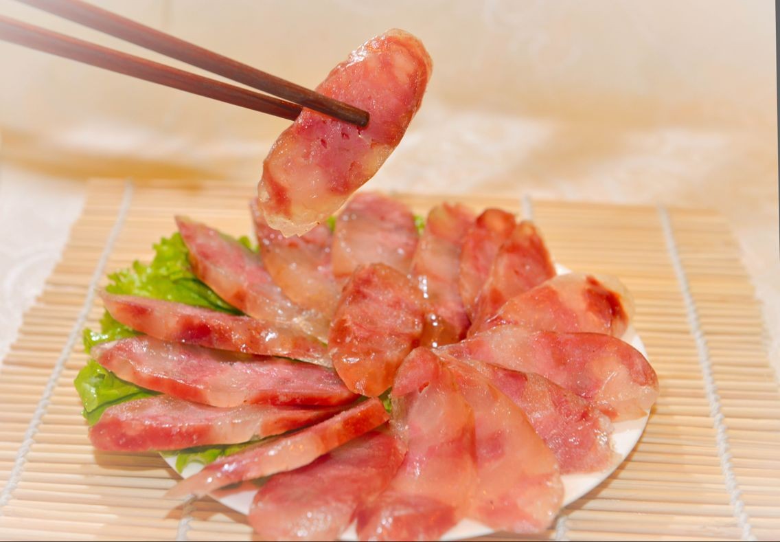 老李家纯肉香肠手工自制四川味风干肠纯猪后鞧肉不含防腐剂添加剂