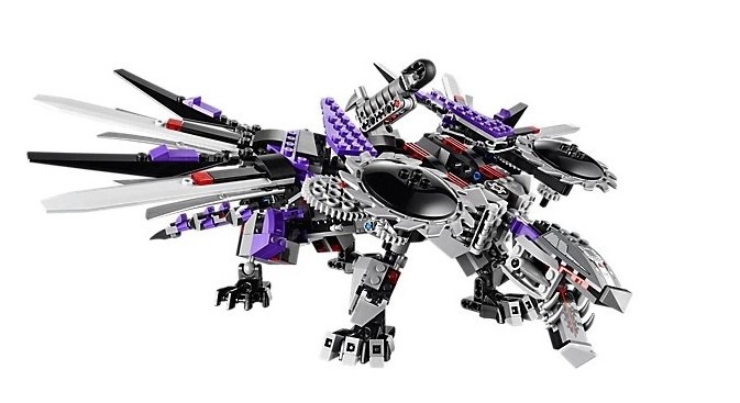 博乐正品 幻影忍者神兽系列 乐高式拼装积木 机甲飞龙 10224