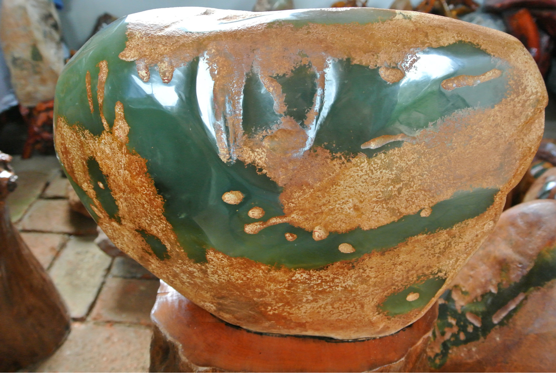 辽宁鞍山精品岫玉原石摆件 玉石毛料赌石摆件批发价格 - 中国供应商