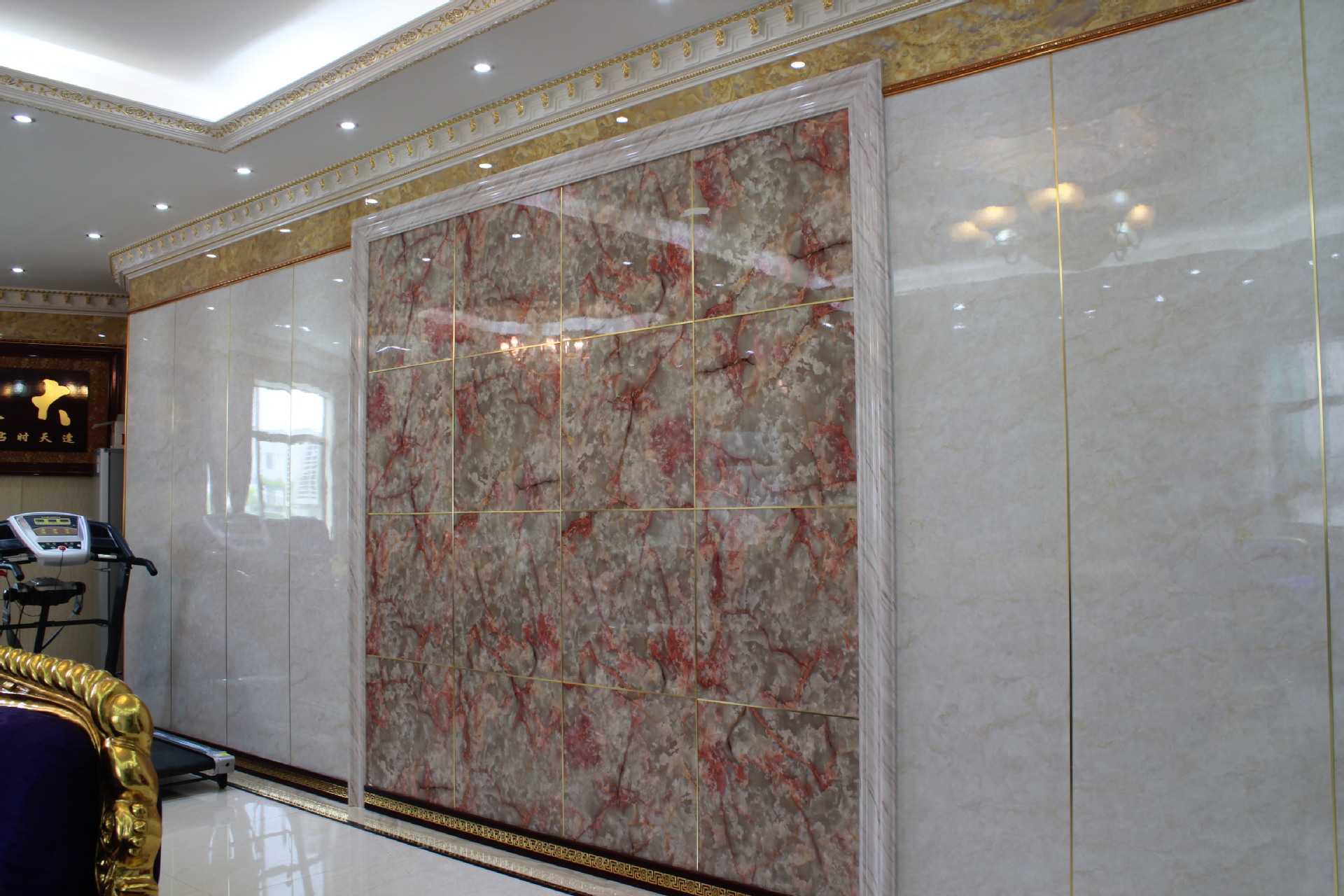 厂家直供pvc装饰线条仿大理石装饰线条欧式画框相框线条等