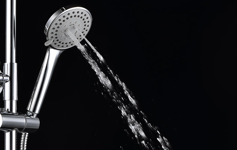 科迪oem贴牌升降淋浴花洒 方形顶喷花洒套装全铜淋浴花洒e36d