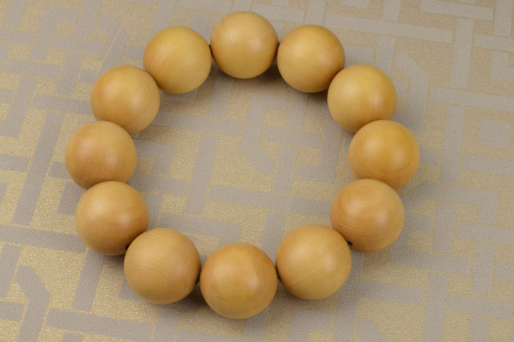 福建莆田黄杨木佛珠手串2.