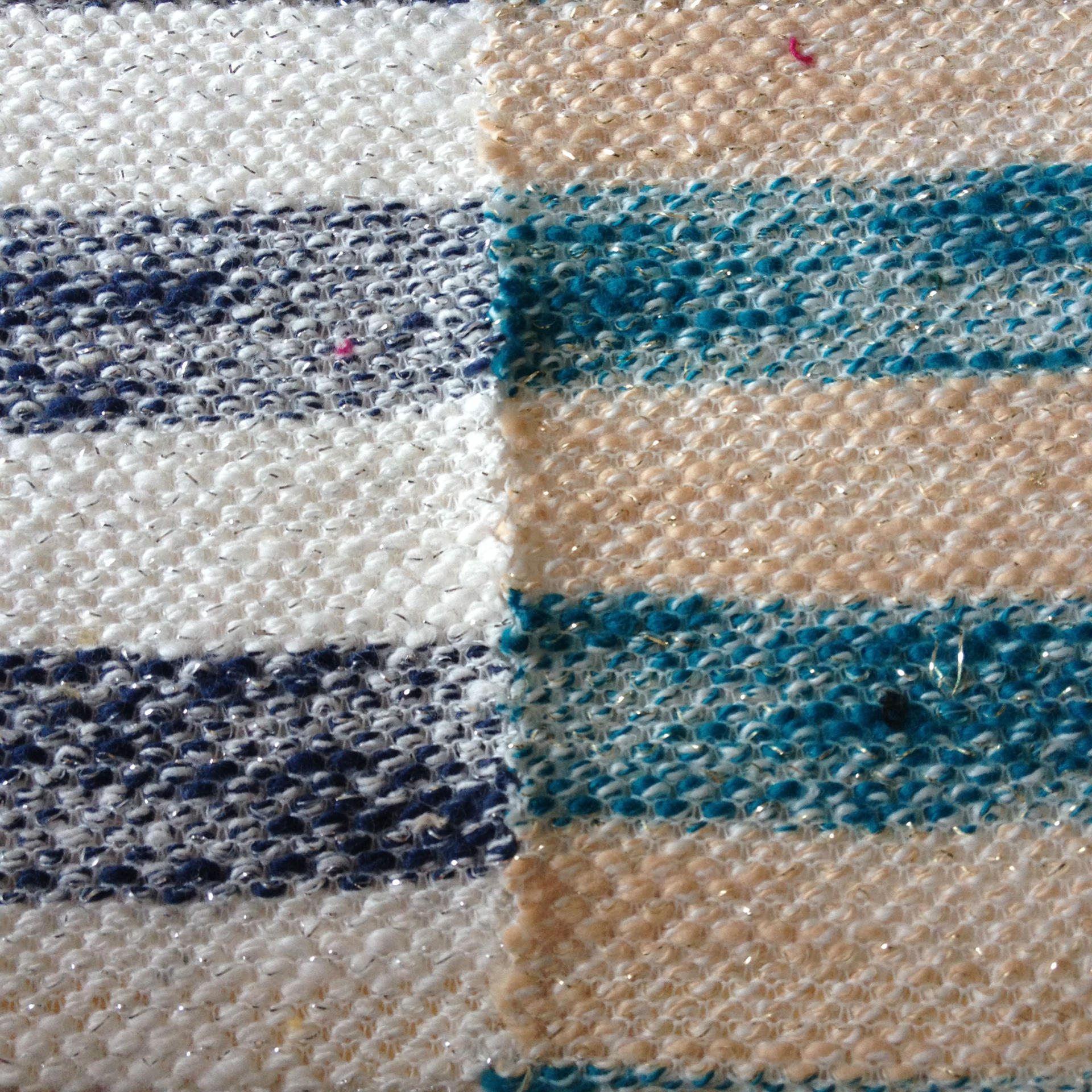 厂家直销---粗针 针织 大肚纱金银丝色织针织面料