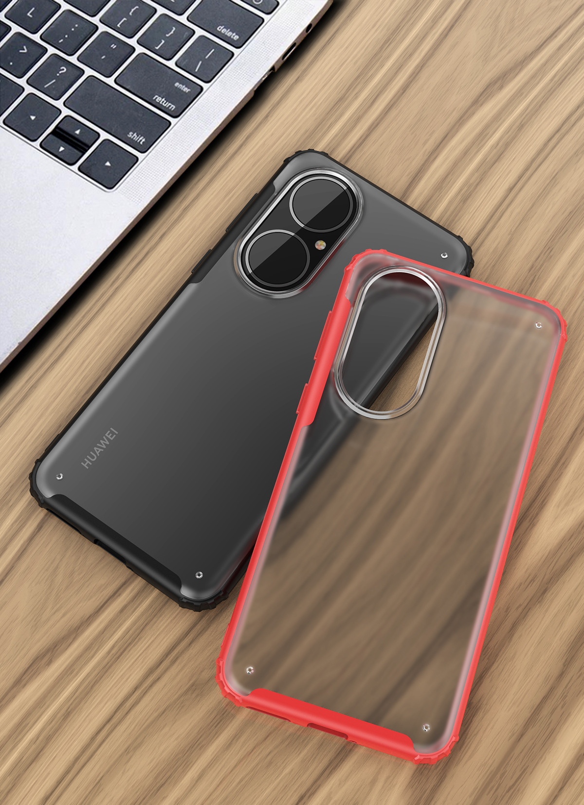 适用华为p50pro护甲磨砂手机壳华为p50四角气囊全包防摔保护套