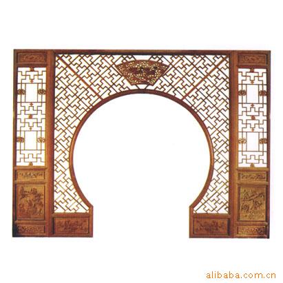 北京厂家定制中式实木花格 雕花隔断 仿古屏风