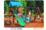幼儿园组合滑梯森林木屋秋千滑梯