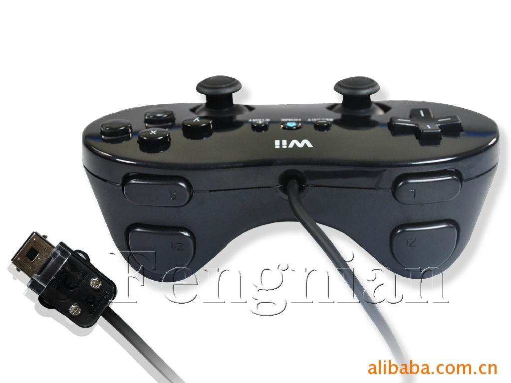 wii经典牛角手柄黑色 48.00元/个